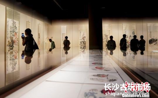 “故宫博物院藏吴昌硕书画篆刻特展”现场 杜洋 摄